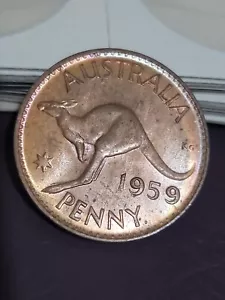 Australian 1959y. P PENNY CH UNC - Picture 1 of 4