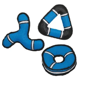 Toughstructurable Toss Dog Toy Blue Durable Float Fun Canvas Chewer Waterplay - Picture 1 of 13