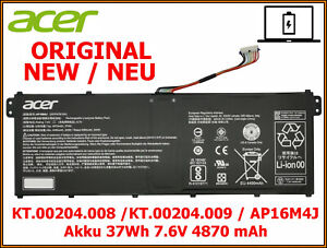 NEU Acer Aspire 3 A315-58 Original Akku 37Wh 7,6V AP16M4J NEW Battery Batterie