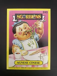 1990 Sgorbions Serie 2 Secchio Spazzatura Bambini GPK Take-out DINAH/Chow MAME - Foto 1 di 2