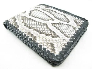Pelgio Genuine Python Snake Skin Leather Bifold Handmade Wallet (Burmese Python) - Picture 1 of 6