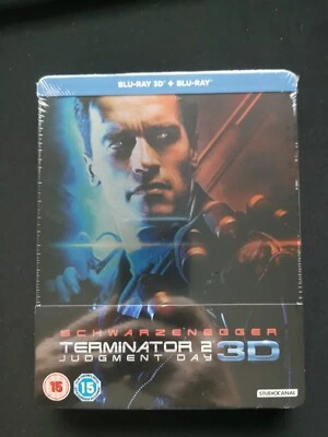 TERMINATOR 2: Judgment Day 3D & Blu-ray Steelbook Zavvi Exclusive RARE  - Image 1 of 3