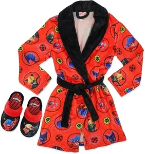 Miraculous Ladybug Pajamas for Girls Robe and Slipper Size 4-5, 6-6X, 7-8 - Picture 1 of 1