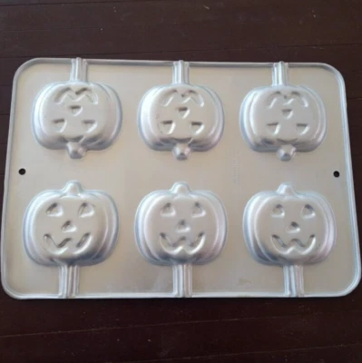 De colección Wilton Halloween Jack O Linterna Piruleta Caramelo Moldes Calabaza Chocolate Foto 1 de 4