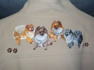 Womens Pomeranian Fleece Jacket size L - Picture 1 of 4