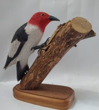 RED Headed woodpecker Life size Handcrafted 2004