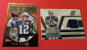 TOM BRADY 2005 ZENITH GAME USED JERSEY + 2004 TOPPS RING OF HONOR INSERT CARD - Picture 1 of 6