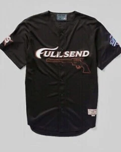 Nelk Full Send Colt 45 Baseball Jersey (Black) Size Medium - Picture 1 of 2