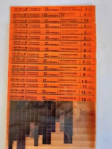 Alfa Romeo Microfiche Assistenza Tecnica Alfa 33 Sport Wagon - Foto 1 di 2