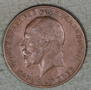 Medalla/ficha Karl Lingner (salud alemana) 15 Warrenpoints ~ 99 ¢ envío con seguimiento - Imagen 1 de 2
