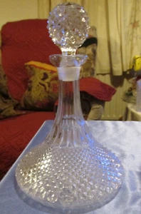 Decanter Vintage RCR Crystal Hobnail cut Ships D60/38 - Picture 1 of 7