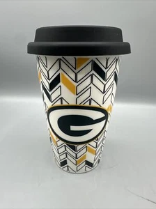 NFL Green Bay Packers America Team Sports Ceramic Cup TRAVEL CUP Silicone Top - Picture 1 of 9