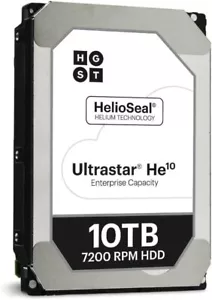 Disco rigido 10 TB HGST Ultrastar HE10 HUH721010ALE601 SATA III 3,5" ref - Foto 1 di 5