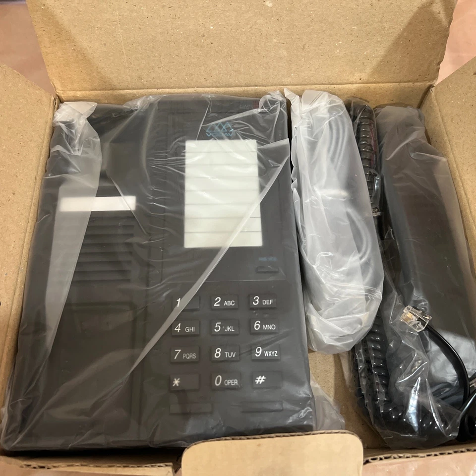 Vodavi 2701-00 Single Line Phone w/ Message Waiting BLACK *NEW IN ORIGINAL BOX* - Image 1 of 4
