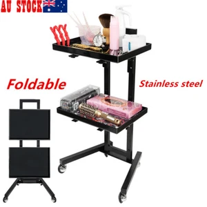 2 Tier Hair Salon Trolley Beauty Spa Hairdressing Storage Drawer Cart w/ Wheels - Picture 1 of 10