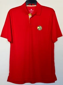 Camisa polo para hombre Atlanta Hawks talla grande color rojo logotipo bordado - Imagen 1 de 8