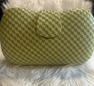 Banana Republic Woven Capsule Clutch Women's Summer 2005 Olive Green - Picture 1 of 8