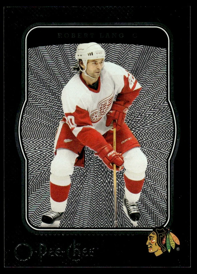 2007-08 O-Pee-Chee Micromotion Black Robert Lang 095/100 Chicago Blackhawks #112 - Image 1 of 2