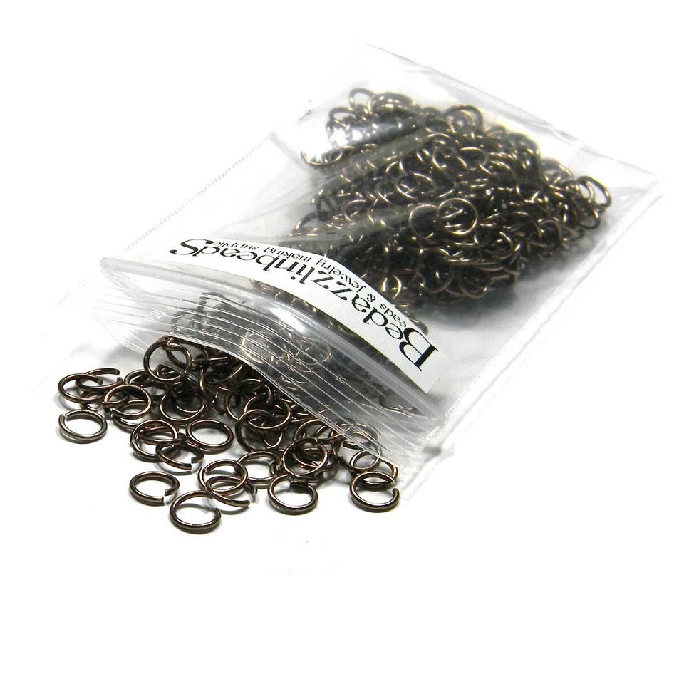 Hallazgos de anillo de salto redondos abiertos de colores brillantes calibre 20 de aluminio 50 6 mm Foto 1 de 1