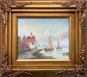 Vintage Russian Impressionist Cityscape Painting by Russian Artist Nikolai Petro - Picture 1 of 3