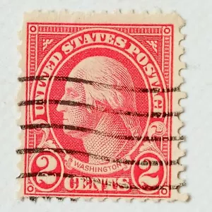 1922-1929 George Washington Two (2) Cent Stamp (Red) Rare Collectible Americana - Picture 1 of 2