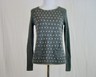 Ann Taylor Loft Gray Polka Dot Back Zipper Long Sleeve Sweater - Size XS