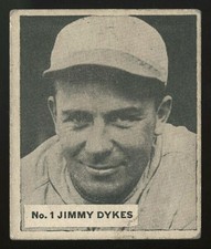 1936 V355 WORLD WIDE GUM CANADIAN GOUDEY #1 JIMMY DYKES BEST YOU'LL SEE ON EBAY