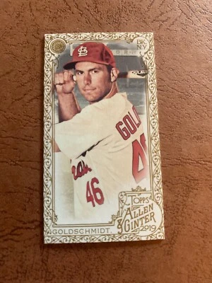 PAUL GOLDSCHMIDT 2019 Topps Allen & Ginter Gold Mini 62  StL Cardinals - Image 1 of 2
