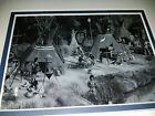 Photo developed from a vintage negative of the old Indian Village at Disneyland 
