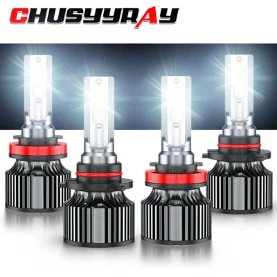 4pcs 9005 H11 6500K LED Headlight High Low Beam Bulbs For Honda Civic 2014 2015 - image 1 of 4