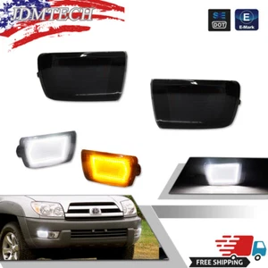 Smoked Switchback LED Front Bumper Turn Signal Lights For 2003-05 Toyota 4Runner - Picture 1 of 12