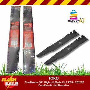 Toro 20122p 2 30"" Lame pacciamatura - Hi-Lift originali - Timemaster 116-6358 (2) pz - Foto 1 di 3