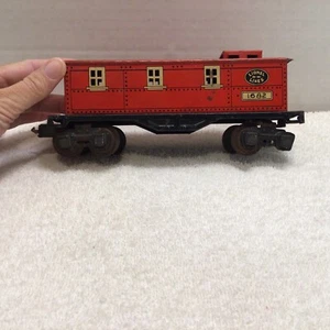 Lionel Lines 1682 O GAUGE RED CABOOSE Vintage Tin - Picture 1 of 10
