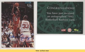 1995 Classic Rookies Auto Missing Serial Number Devin Gray Auto