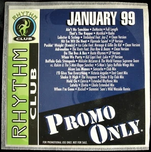 PROMO ONLY "RHYTHM CLUB JANUARY 1999" DJ PROMO CD COMPILATION 15 TRACKS  *NEW* - Picture 1 of 4