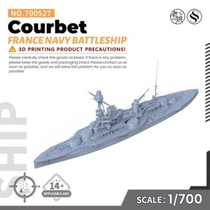 SSMODEL SS700527 1/700 Military Model Kit France Navy Courbet Battleship