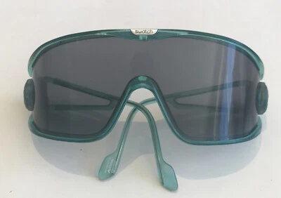 Очки солнцезащитные Swatch Shield Alpina Ultimate регулируемая зеленая оправа W Германия - Изображение 1 из 4