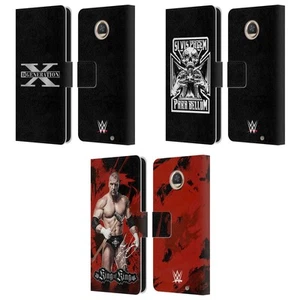 OFFICIAL WWE TRIPLE H LEATHER BOOK WALLET CASE FOR MOTOROLA PHONES - Picture 1 of 9