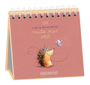 Tischkalender 2026 Heute. Hier. Jetzt GRAFIK WERKSTATT Das Original - Bild 1 von 12