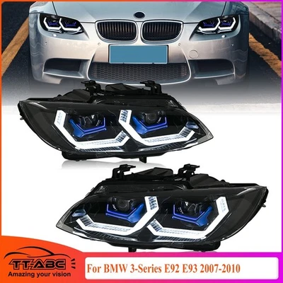2 PIEZAS Faro LED para BMW Serie 3 2007-2010 E92 E93 328i 335i Lámparas Delanteras DRL Foto 1 de 4