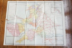 GWR Great Western Railway Map 66cm x 50cm  - Picture 1 of 7