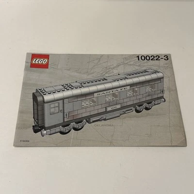 Lego 9V Santa Fe Cars 10022-3 Dining/Observation Car INSTRUCTIONS ONLY #4194356 - Image 1 of 3