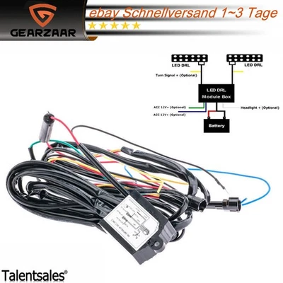 LED TFL Tagfahrlicht R87 Modul mit 50% Dimmung 12V Steuergerät Mini LED - Bild 1 von 4