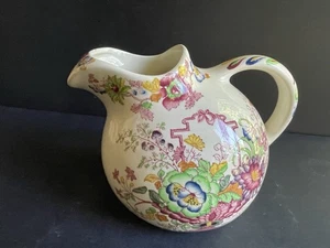 Jarra Mason's Strathmore Ironstone England 6" 48 OZ jarra de bolas pintada a mano - Imagen 1 de 4