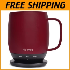 Selbstheizender Kaffeebecher + Untersetzer - Burgund - Bild 1 von 10