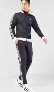 adidas Originals Classic Beckenbauer TrackSuit Set (Jacket & Pant) Black Men’s M - Picture 1 of 10