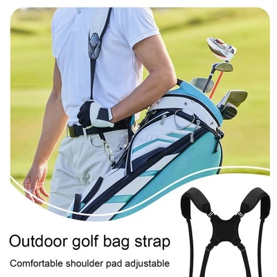 Double Shoulder Adjustable Golf Bag Strap Replacement Golf Carrying Strap - image 1 of 4