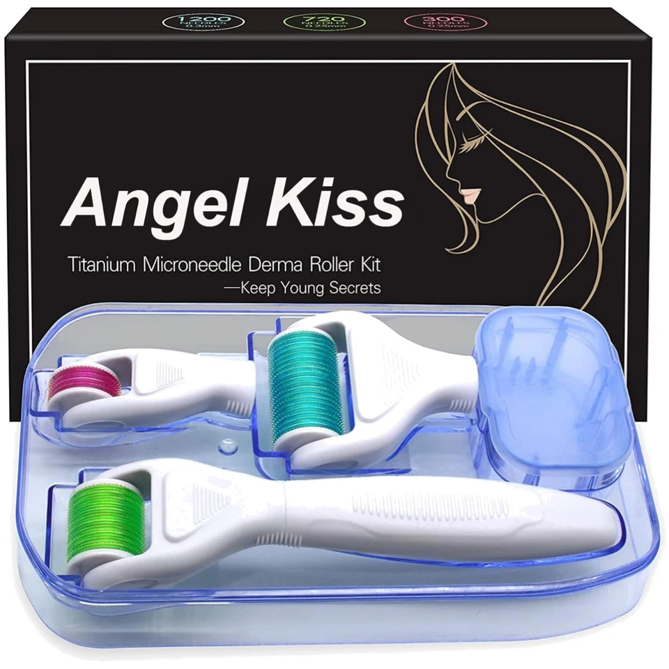 Dermaroller Kit Gesicht Körper 4-in-1 Titan Mikronadel-Set - Bild 1 von 1