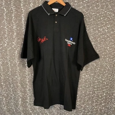 Vintage Competitors View Dale Earnhardt Goodwrench Black Polo Shirt Men's Large - Image 1 of 4