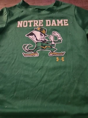 Underarms Notre Dame Kids T Shirt Fighting Irish 18month - Image 1 of 4